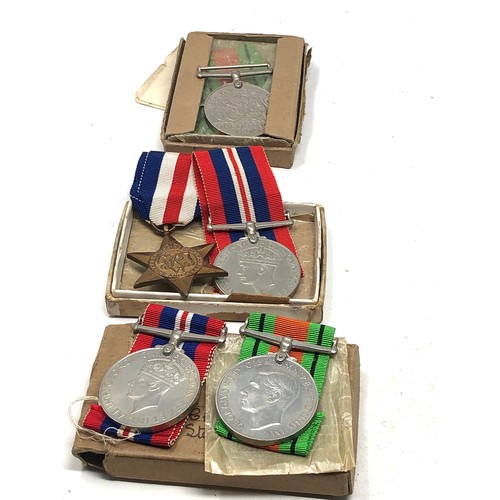 441a - 3 boxed ww2 medals