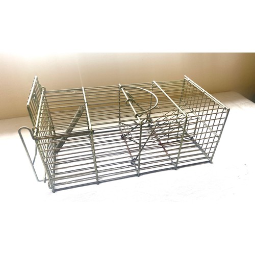 70 - Vintage metal caged rat trap