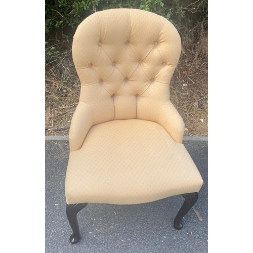 293 - Fabric bedroom chair