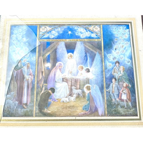 140 - Selection of 3 religious framed prints, Measurements: Height 33 inches, Width 27 inches