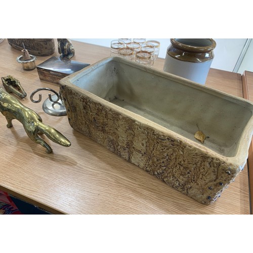 311 - Large selection of miscellaneous includes glassware, metal ware, pottery etc