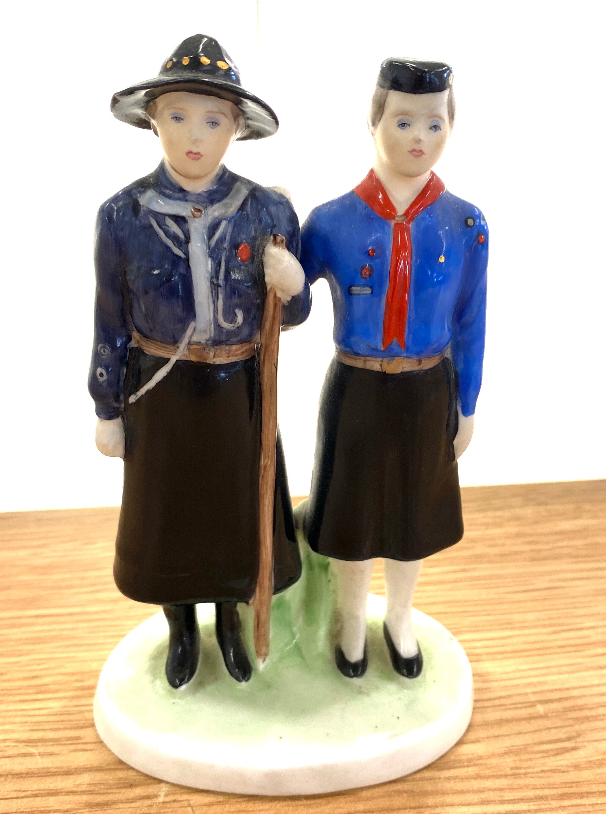 Coalport 75th Anniversary Of Girl Guides China Figure 75th Anniversary 