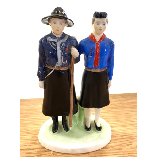 563 - Coalport 75th Anniversary of Girl Guides China Figure 75th Anniversary 1910-1985 Limited Edition of ... 