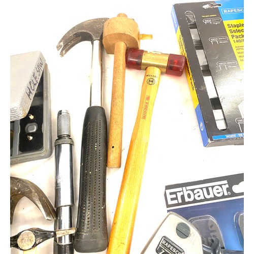 300 - Selection of hand tools to include hammers, drill bits, staplers etc