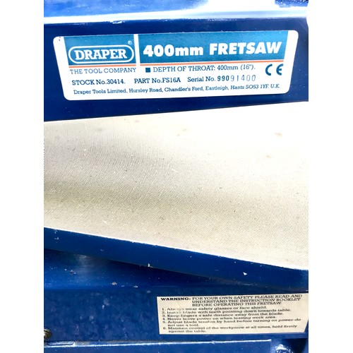 282 - Drapper fret saw model number 99091400 working order