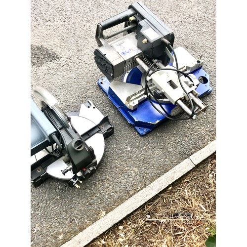 283 - Elektra Beckum circular saw untested model number KJS301 and unnamed circular saw