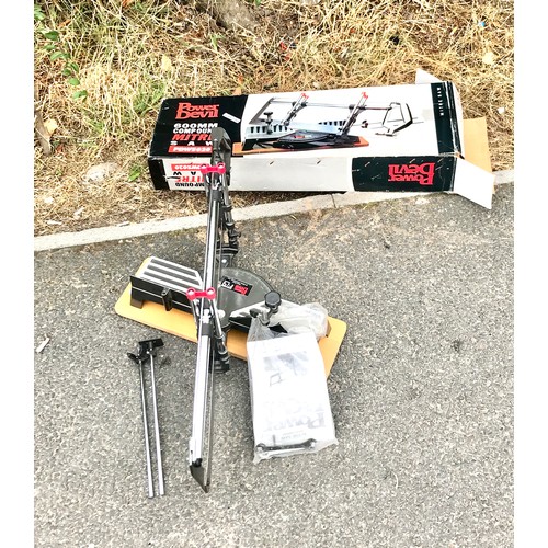 273 - Power devil compound mitre saw model number PD05443 working order