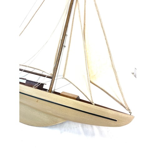 84 - Vintage wooden pond yacht