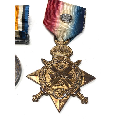 467 - WW1 Mons star trio medals to s-6837 l/cpl -t.s.sgt b.flood A.O.C