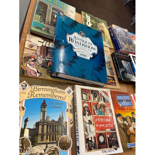 304 - Selection of assorted hardback books to include antique books, Giles etc