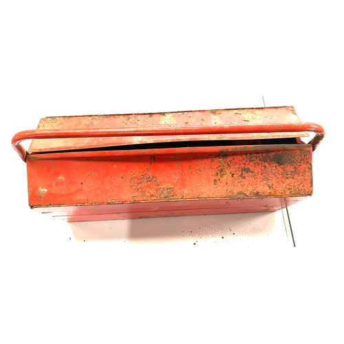 271 - Metal tool box with contents