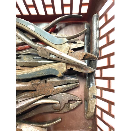 78 - Selection of pliers, snips, circlip pliers etc