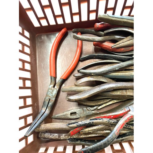 78 - Selection of pliers, snips, circlip pliers etc