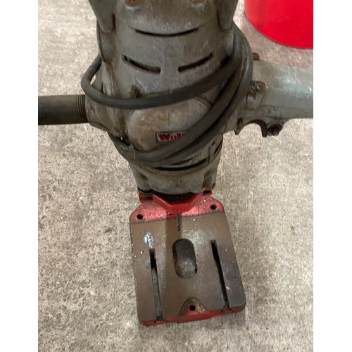 185 - Pillar drill compelte with electric drill and accessories, untested