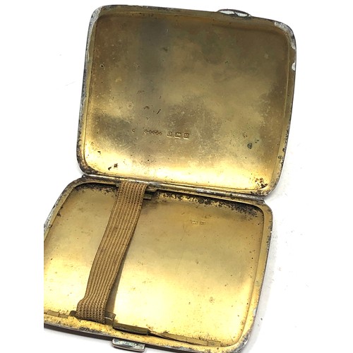 33 - silver cigarette case birmingham silver hallmarks