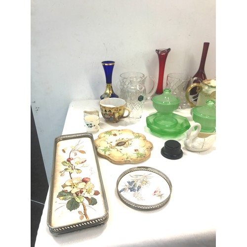 97 - Selection of miscellaneous to include glassware, vases, Crown Devon etc