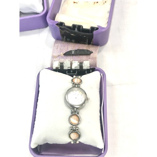 326 - Selection of boxed ladies wristwatches, untested