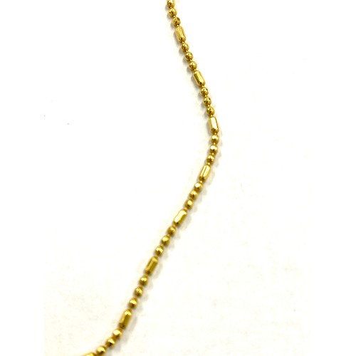 569 - Ladies ornate detailed 9ct gold chain, approximate length 17 inches, approximate weight 3.2g