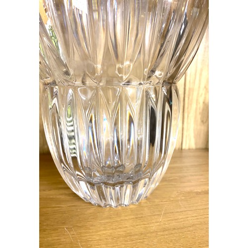 90 - Vintage mid century Mikasa lead crystal vase, approximate height: 9.5 inches