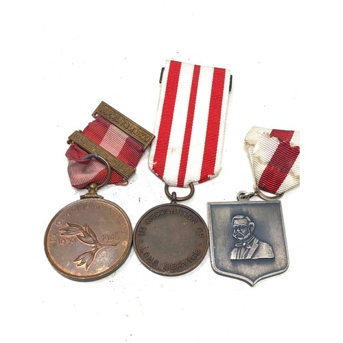 455 - 3 Irish medals inc ww2 Emergency & irish red cross