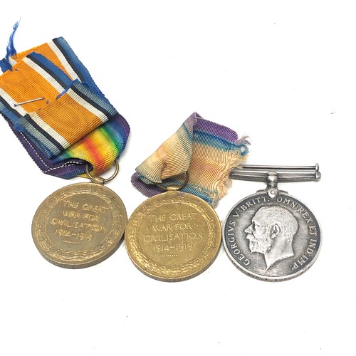 462 - 3 ww1 medals war medal to 1415dvr t.dunn r.a the victory medal to 15281 sjt a lawson k.o.s.b & 15986... 