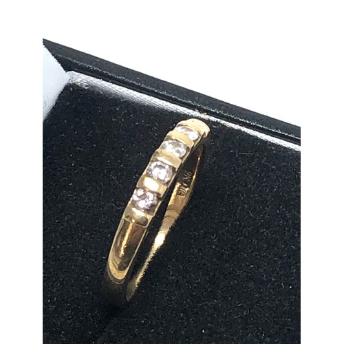 291 - 9ct gold diamond ring (2.3g)