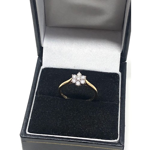 181 - 9ct gold diamond ring (1.7g)