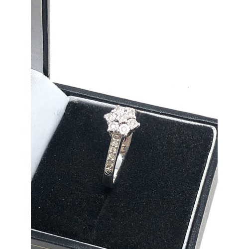 174 - 9ct white gold diamond ring (2.8g)