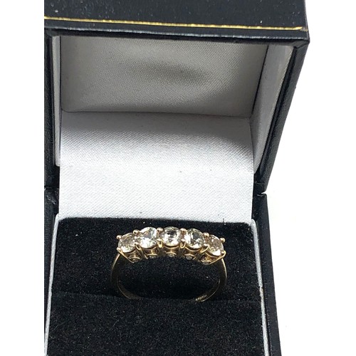 60 - 9ct gold citrine & diamond ring weight 3g