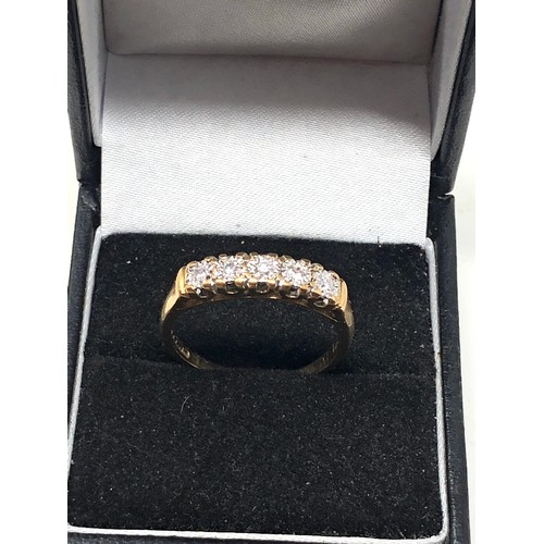 63 - 9ct gold diamond ring weight 2.6g