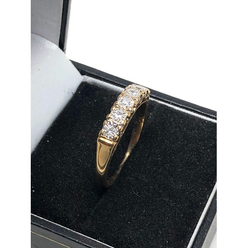 63 - 9ct gold diamond ring weight 2.6g