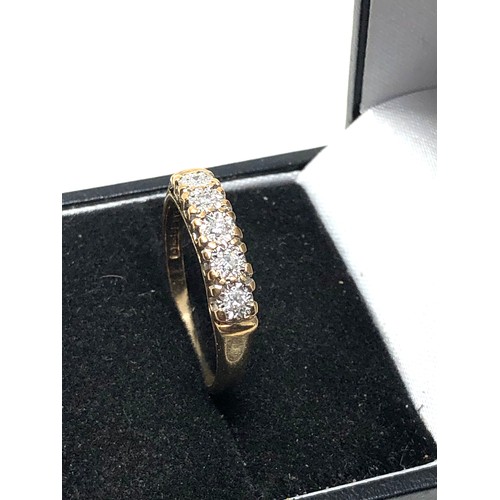 63 - 9ct gold diamond ring weight 2.6g