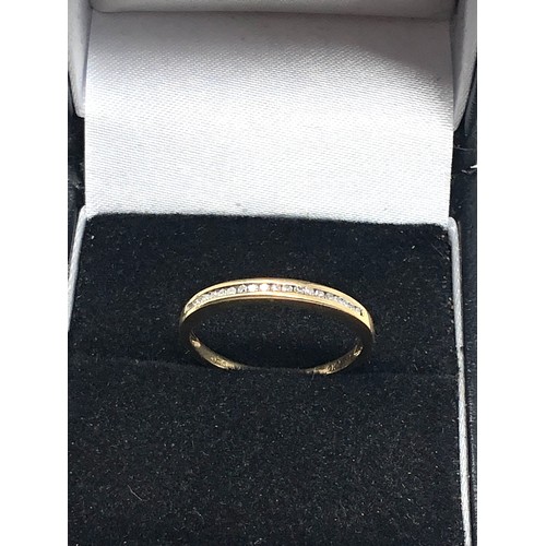 73 - 9ct gold diamond ring 1.4g