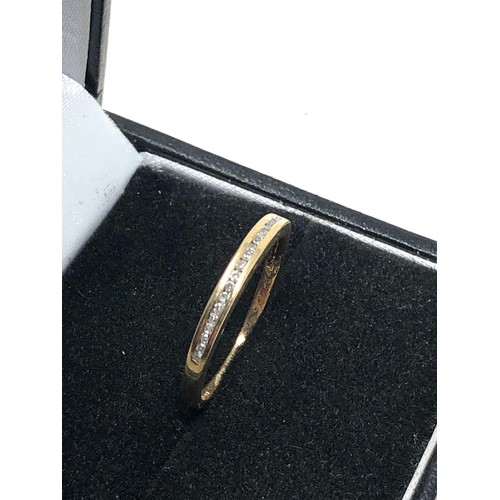 73 - 9ct gold diamond ring 1.4g