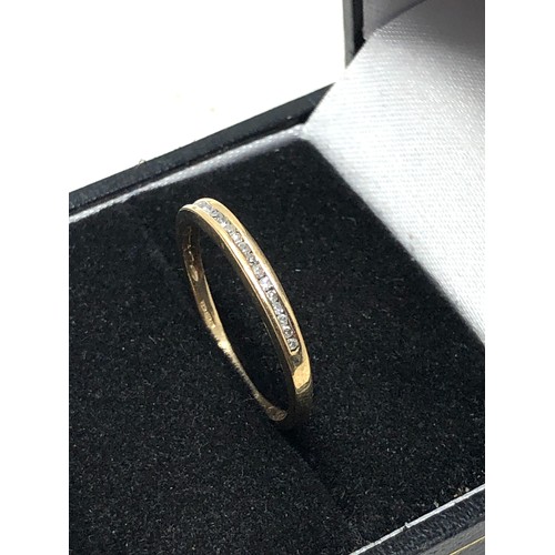 73 - 9ct gold diamond ring 1.4g