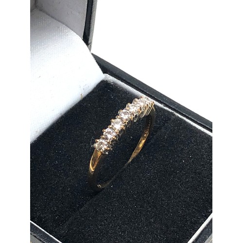 97 - 9ct gold diamond ring weight 1.6g