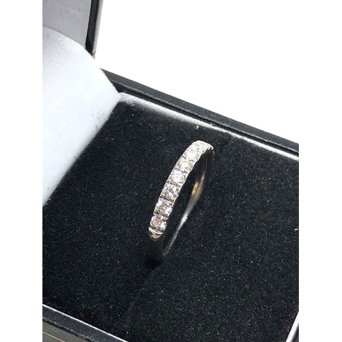 102 - 18ct white gold diamond ring weight 2.3g