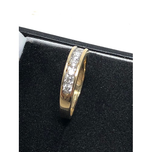 95 - 9ct gold diamond ring weight 3g