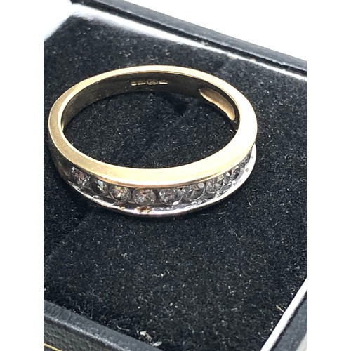 95 - 9ct gold diamond ring weight 3g