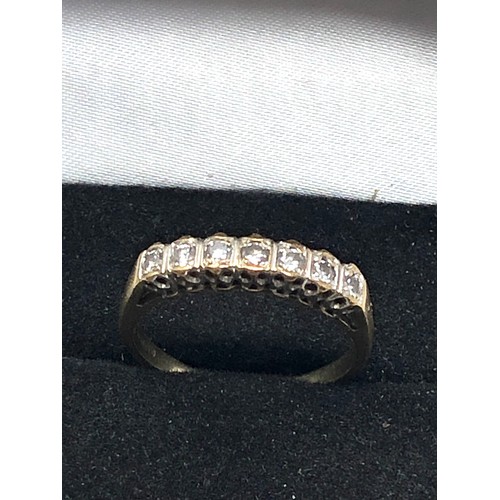 87 - 9ct gold diamond ring weight 2.5g