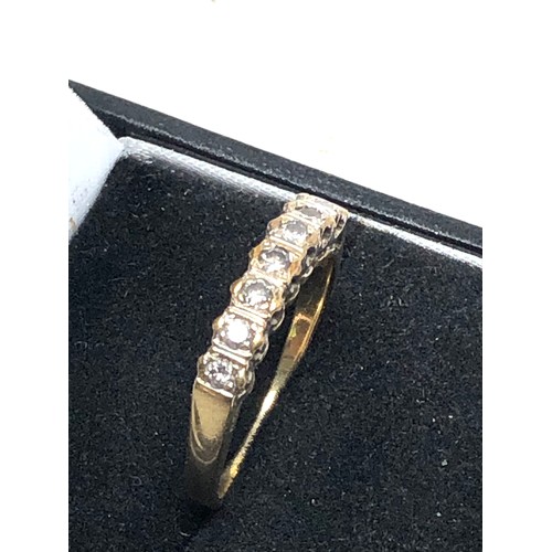 87 - 9ct gold diamond ring weight 2.5g