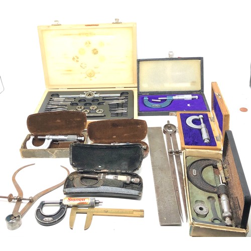 495 - Collection of Engineers tools inc micrometers by moore & wright etc