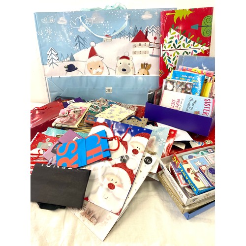 318 - Selection of Christmas miscellaneous to include gift bags, tags, greetings cards etc