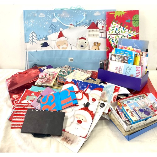 318 - Selection of Christmas miscellaneous to include gift bags, tags, greetings cards etc
