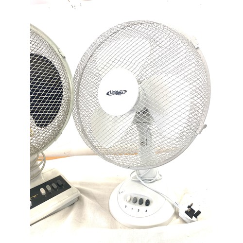 287 - 2 Electric desk fans, untested