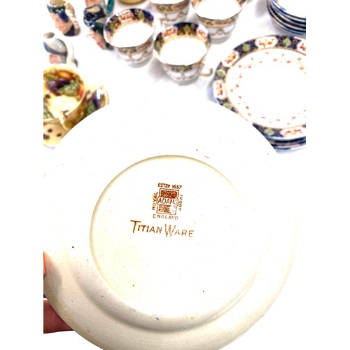 295 - Selection of miscellaneous pottery to include Royal Doulton toby jugs, Ainsley cup and saucer set, M... 