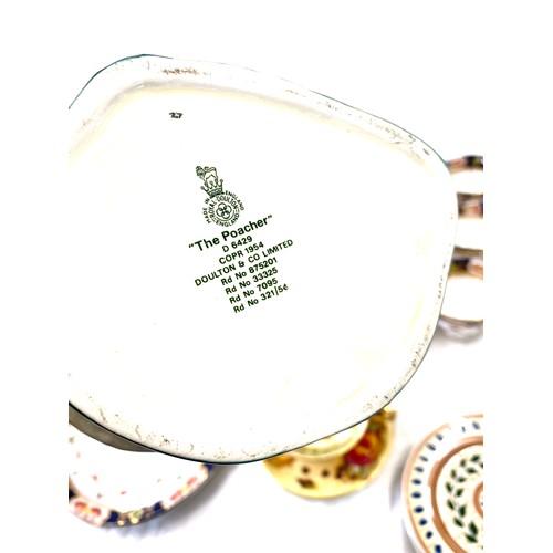 295 - Selection of miscellaneous pottery to include Royal Doulton toby jugs, Ainsley cup and saucer set, M... 