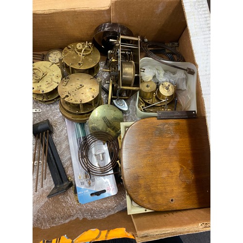 272 - Selection of clock parts all for spares or repairs