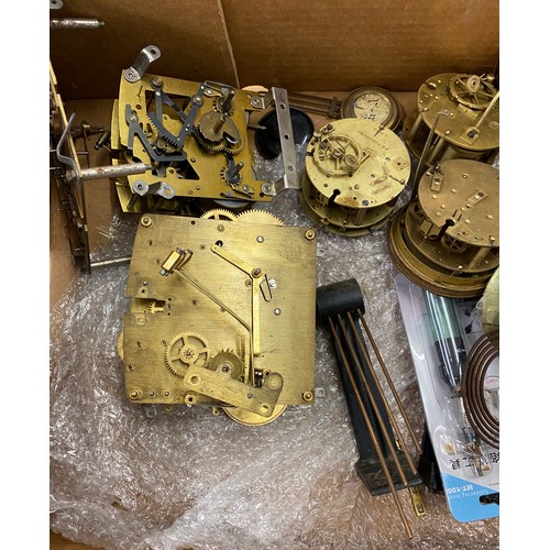 272 - Selection of clock parts all for spares or repairs