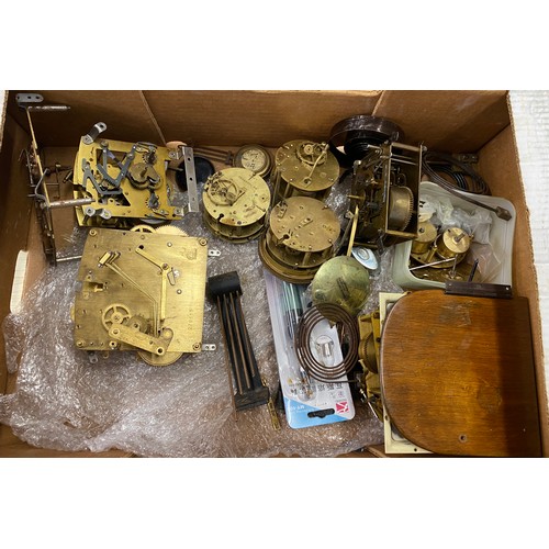 272 - Selection of clock parts all for spares or repairs